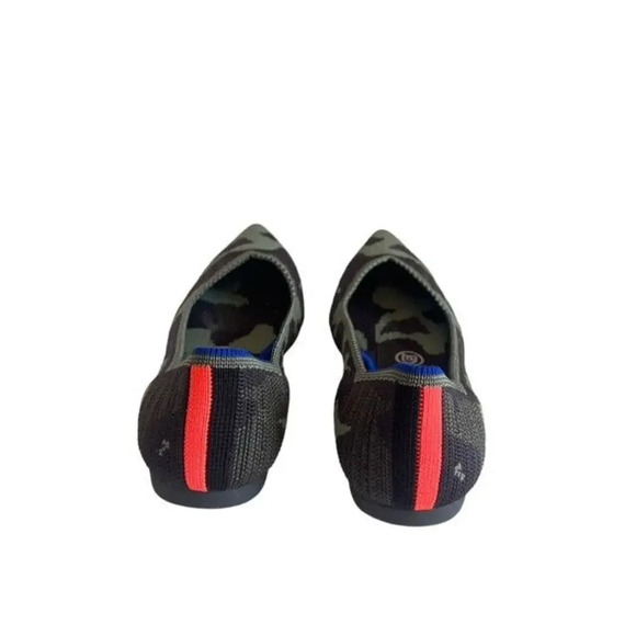 Rothy’s The Point Flat size 7 in Green Camo - Picture 6 of 9
